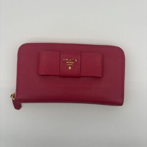Prada Prada Fuchsia Bow Wallet